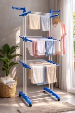 Сушилка для белья Garment rack with wheels Голубой