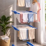 Сушилка для белья Garment rack with wheels Голубой