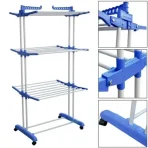 Сушилка для белья Garment rack with wheels Голубой — изображение 3