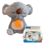 Дышащая игрушка Коала для сна Коала с дышащим животом Мишка для сна мягкая игрушка светится дышит играет — изображение 2