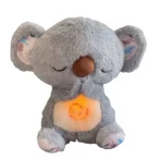 Дышащая игрушка Коала для сна Коала с дышащим животом Мишка для сна мягкая игрушка светится дышит играет — изображение 3