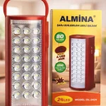 Фонарь ALMINA переносной светодиодный с повербанком встроенный аккумулятор DL-2606 30000 MAH, 24 L